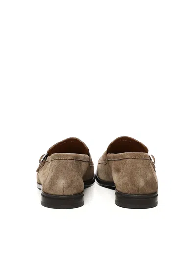 DOUCAL'S DOUBLE BUCKLE LEATHER MOCCASIN