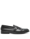 Doucal's Double-buckle Leather Monk Shoes