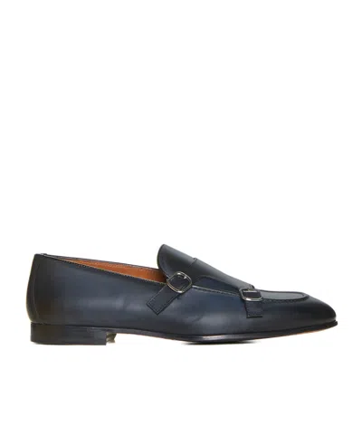 Doucal's Double Buckle Ring Love Shoes In Black