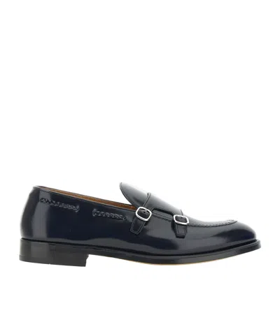 DOUCAL'S DOUCAL'S DOUBLE BUCKLE FLAT SHOES