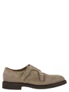 Doucal's Men's Double Suede Buckle Loafer In Beige