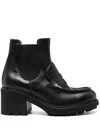 Doucal's 75mm Penny-slot Boots In Black