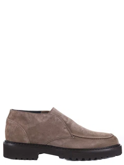 Doucal's Suede Loafers In Grey
