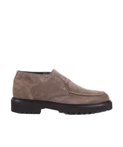 DOUCAL'S DOUCAL'S ALMOND TOE SLIP-ON LOAFERS