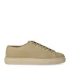 Doucal's Beige Suede Sneaker In Multi