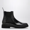 Doucal's Black Leather Beatles Ankle Boot