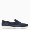 DOUCAL'S BLUE SUEDE MOCCASIN