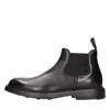 Doucal's Black Leather Ankle Boot In Nero Scuri