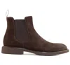 Doucal's Dark Brown Suede Ankle Boot In Brown