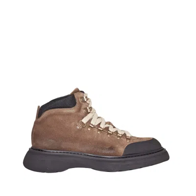Doucal's Brown Oiled Leather Arizona Sandal