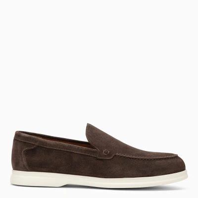 DOUCAL'S DOUCAL'S BROWN SUEDE MOCCASIN