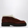 Doucal's Suede Moccasin With Fur