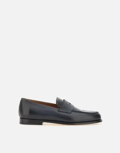 Doucal's Decò Indigo Blue Loafers