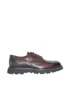 Doucal's Panelled Leather Brogues In Brown