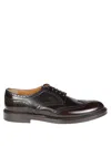Doucal's Leather Oxford Shoes In Brown