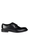 Doucal's Almond-toe Leather Derby Shoes In Black