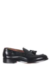 Doucal's Black Slip-on Loafers With Tassel Detail