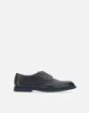 Doucal's Triumph Blue Leather Lace Up Shoes