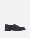 Doucal's 'standford' Black Slip-on Loafers In Black