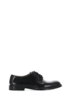 Doucal's Almond-toe Leather Derby Shoes In Black