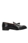 Doucal's Slip-on Loafers With Tassel Detail In Smooth Leather In Black