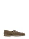Doucal's Brown Suede Leather Loafers In Brown