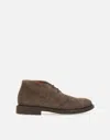 Doucal's Man Ankle Boots Military Green Size 8 Soft Leather In Brown