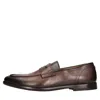 Doucal's Man Loafers Tan Size 9 Soft Leather In Marrone Scuri