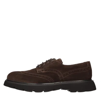 Doucal's Flat Shoes Brown In Marrone Scuri