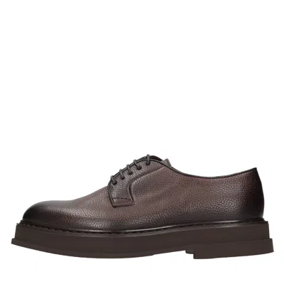 Doucal's Flat Shoes Brown In Marrone Scuri