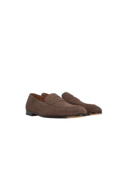Doucal's Flat Shoes In Coffee+brownhead