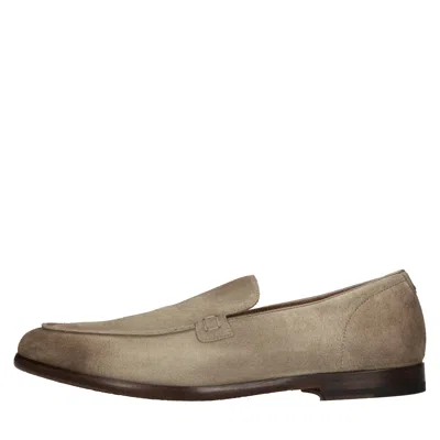 Doucal's Flat Shoes Grey In Grigio Metallici E Grigi