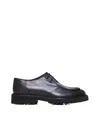 Doucal's Lacing Casual Shoes In Indigo+f.do Nero