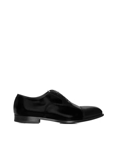 Doucal's Laced Shoes In Nero + F.do Nero