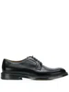 Doucal's Horse Derby Shoes In Black