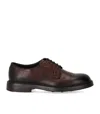 Doucal's Man Lace-up Shoes Dark Brown Size 12.5 Leather