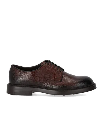 Doucal's Man Lace-up Shoes Dark Brown Size 12.5 Leather