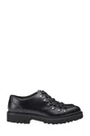 Doucal's Round-toe Leather Lace-up Shoes In Black