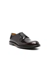 Doucal's Man Lace-up Shoes Midnight Blue Size 6.5 Soft Leather In Red