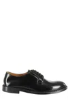 Doucal's Derby Lace-ups In Dark Brown Leather