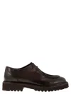 Doucal's Man Lace-up Shoes Dark Brown Size 8 Soft Leather In Brown