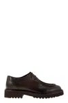 Doucal's Leather Lace-up With Tray In Dark Brown