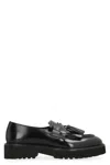 Doucal's Woman Loafers Black Size 8.5 Leather