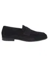 Doucal's Man Loafers Midnight Blue Size 10 Soft Leather In Blue