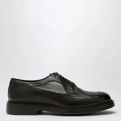 Doucal's Leather Lace-up Shoes In Brown