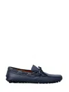 Doucal's Man Loafers Midnight Blue Size 9 Leather