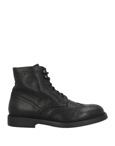 Doucal's Man Ankle Boots Black Size 7 Leather