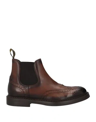 Doucal's Man Ankle Boots Brown Size 11 Leather