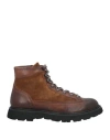 Doucal's Panelled Lace-up Ankle Boots In Brown
