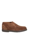 Doucal's Man Ankle Boots Brown Size 11 Leather In Beige